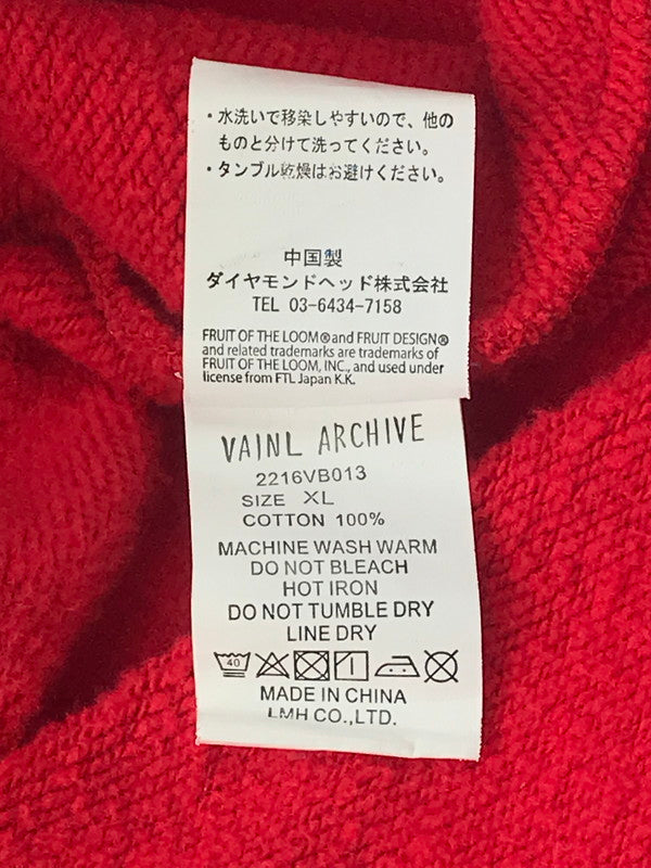 【中古品】【メンズ】 PULLOVER PARKER 2216VB013 プルオーバーパーカー トップス 140-250131-mo-09-tag サイズ：XL カラー：レッド 万代Net店