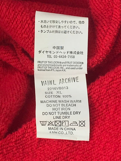 【中古品】【メンズ】 PULLOVER PARKER 2216VB013 プルオーバーパーカー トップス 140-250131-mo-09-tag サイズ：XL カラー：レッド 万代Net店