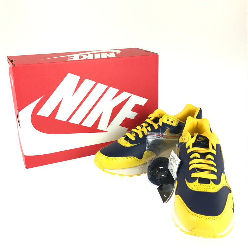 【中古美品】【メンズ】 NIKE ナイキ W AIR MAX 1 PRM HEAD TO HEAD FJ5479-410 ウィメンズ エアマックス1 プレミアム スニーカー 靴 160-240511-kk-18-tag カラー：MIDNIGHT NAVY/VARSITY MAIZE 万代Net店