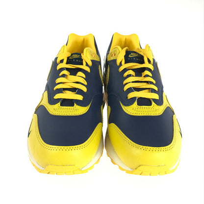 【中古美品】【メンズ】 NIKE ナイキ W AIR MAX 1 PRM HEAD TO HEAD FJ5479-410 ウィメンズ エアマックス1 プレミアム スニーカー 靴 160-240511-kk-18-tag カラー：MIDNIGHT NAVY/VARSITY MAIZE 万代Net店