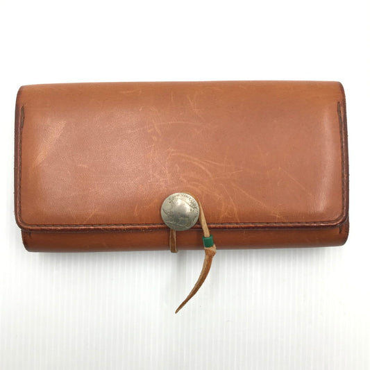 【中古品】【メンズ】 goro's ゴローズ SADDLE LEATHER LONG WALLET サドルレザーロングウォレット 三つ折り長財布 200-240922-hi-07-tag カラー：ブラウン 万代Net店