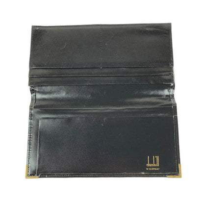 【中古品】【メンズ】 Dunhill ダンヒル LONG WALLET クロコ型押し ロングウォレット 長財布 181-240510-mo-22-tag カラー：ブラック 万代Net店