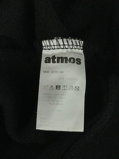 【中古品】【メンズ】 atmos アトモス  × STAPLE ステイプル 別注 コラボ SWEAT HOODIE AT20-041 スウェットフーディー トップス プルオーバーパーカー 142-240512-kk-13-tag サイズ：XL カラー：ブラック 万代Net店