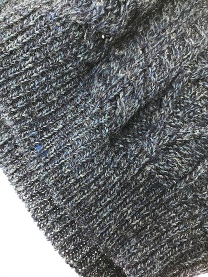 【中古品】【メンズ】 CELTIC COUNTRY セルティック カントリー 100％WOOL ARAN SWEATER 100％ ウール アランセーター 146-260820-rt-11-tag サイズ：XL カラー：ネイビー 万代Net店