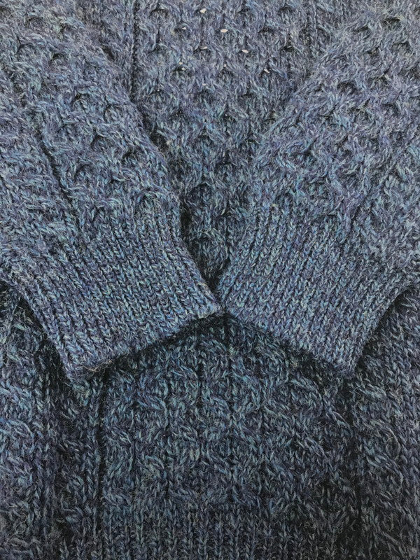 【中古品】【メンズ】 CELTIC COUNTRY セルティック カントリー 100％WOOL ARAN SWEATER 100％ ウール アランセーター 146-260820-rt-11-tag サイズ：XL カラー：ネイビー 万代Net店