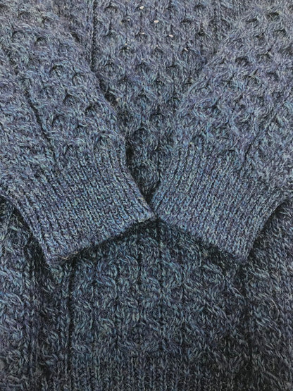 【中古品】【メンズ】 CELTIC COUNTRY セルティック カントリー 100％WOOL ARAN SWEATER 100％ ウール アランセーター 146-260820-rt-11-tag サイズ：XL カラー：ネイビー 万代Net店
