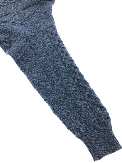 【中古品】【メンズ】 CELTIC COUNTRY セルティック カントリー 100％WOOL ARAN SWEATER 100％ ウール アランセーター 146-260820-rt-11-tag サイズ：XL カラー：ネイビー 万代Net店