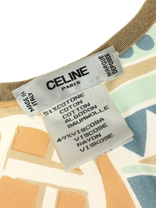 【中古品】【レディース】 CELINE セリーヌ  ALL-OVER PATTERN TANKTOP 総柄 タンクトップ トップス 169-240516-kk-13-tag サイズ：表記なし 下記参照 カラー：マルチカラー 万代Net店