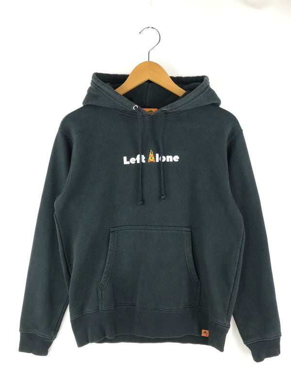 【中古品】【メンズ】 LEFT ALONE レフトアローン ロゴプリントパーカー パーカー トップス 140-250327-ss-07-tag サイズ：M カラー：ブラック 万代Net店