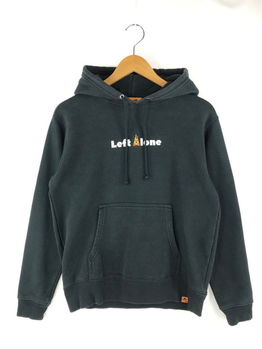 【中古品】【メンズ】 LEFT ALONE レフトアローン ロゴプリントパーカー パーカー トップス 140-250327-ss-07-tag サイズ：M カラー：ブラック 万代Net店