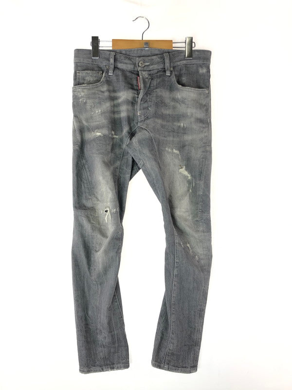 【中古品】【メンズ】 DSQUARED2 ディースクエアード 21SS TIDY BIKER JEAN S74LB0935 S30260 タイディー バイカージーンズ ボトムス デニムパンツ 152-240516-mo-13-tag サイズ：44 カラー：グレー 万代Net店