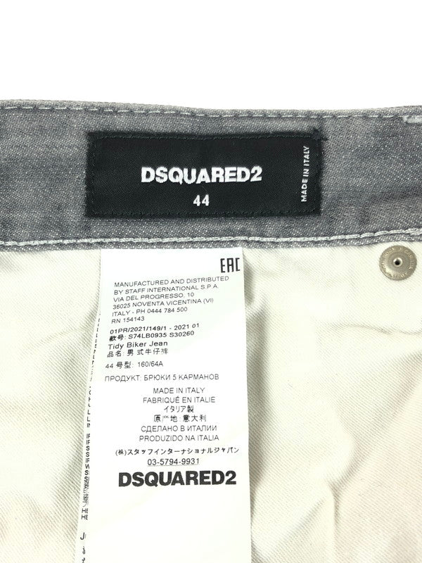 【中古品】【メンズ】 DSQUARED2 ディースクエアード 21SS TIDY BIKER JEAN S74LB0935 S30260 タイディー バイカージーンズ ボトムス デニムパンツ 152-240516-mo-13-tag サイズ：44 カラー：グレー 万代Net店