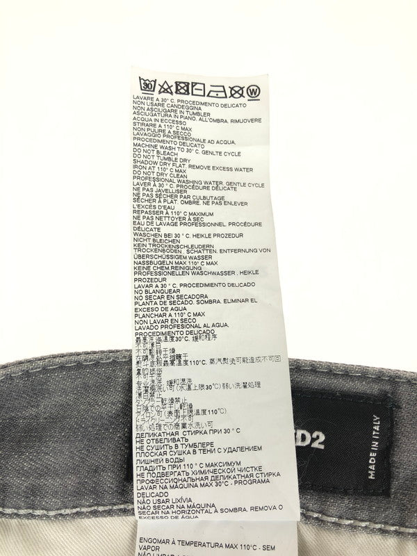 【中古品】【メンズ】 DSQUARED2 ディースクエアード 21SS TIDY BIKER JEAN S74LB0935 S30260 タイディー バイカージーンズ ボトムス デニムパンツ 152-240516-mo-13-tag サイズ：44 カラー：グレー 万代Net店