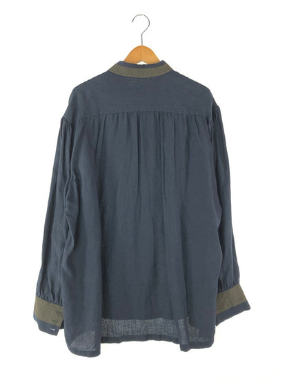 【中古品】【メンズ】 NEMETH ネメス  L/S LINEN SHIRT 893 ロングスリーブ リネンシャツ 長袖 トップス 141-240517-kk-3-tag サイズ：M カラー：ネイビー 万代Net店