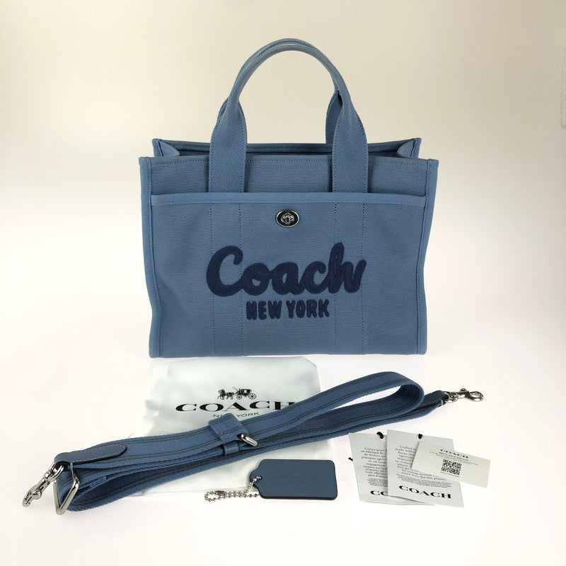 【中古品】【レディース】 COACH コーチ CARGO TOTEBAG CP158 カーゴ トートバッグ カバン ハンドバッグ 180-240516-mo-18-tag カラー：ブルー 万代Net店