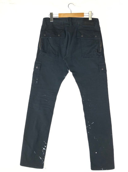 【中古品】【メンズ】 UNDERCOVER アンダーカバー  × HYSTERIC GLAMOUR ヒステリックグラマー 別注 コラボ 23SS PAINTING CARGO PANTS UC1C9501 ペインティング カーゴパンツ ボトムス 151-240518-kk-6-tag サイズ：M カラー：ブラック 万代Net店