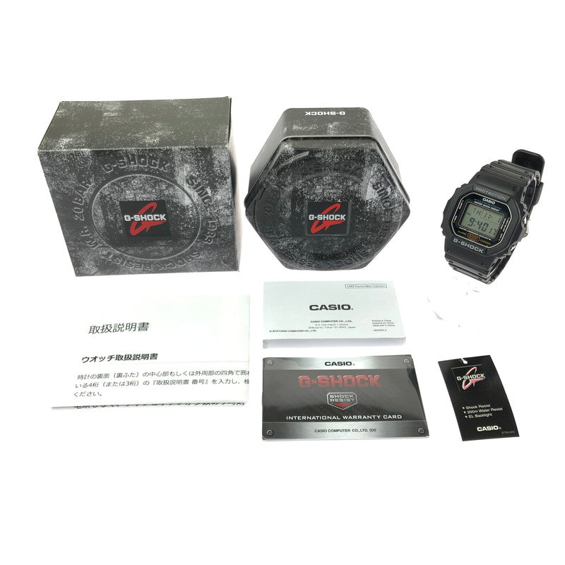 【中古美品】【メンズ】 G-SHOCK ジーショック 5600 SERIES DW-5600E-1VDF デジタル クォーツ 腕時計 196-260620-ty-02-tagh カラー：ブラック 万代Net店