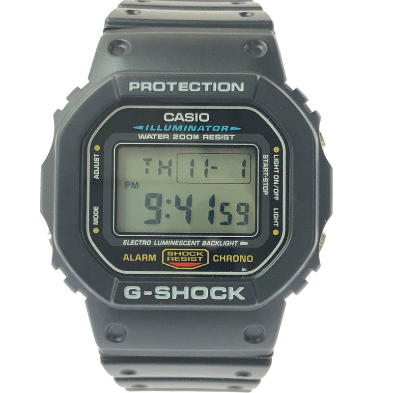 【中古美品】【メンズ】 G-SHOCK ジーショック 5600 SERIES DW-5600E-1VDF デジタル クォーツ 腕時計 196-260620-ty-02-tagh カラー：ブラック 万代Net店