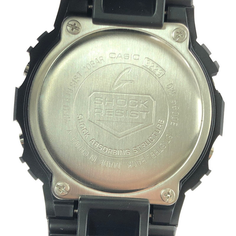 【中古美品】【メンズ】 G-SHOCK ジーショック 5600 SERIES DW-5600E-1VDF デジタル クォーツ 腕時計 196-260620-ty-02-tagh カラー：ブラック 万代Net店
