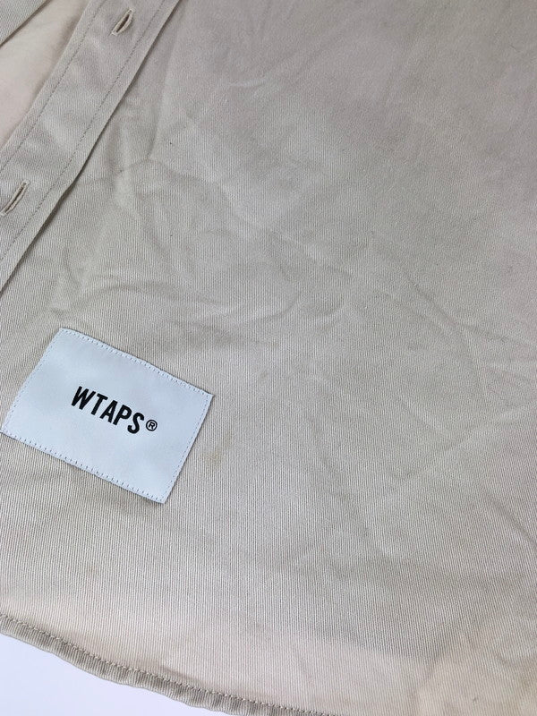 【中古品】【メンズ】 WTAPS ダブルタップス  22SS BD 01/LS/COTTON.TWILL 221GWDT-SHM01 ボタンダウンシャツ 長袖 トップス 142-240519-kk-10-tag サイズ：01 カラー：グレー 万代Net店