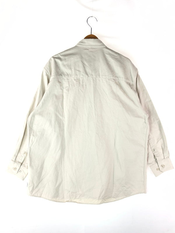 【中古品】【メンズ】 WTAPS ダブルタップス  22SS BD 01/LS/COTTON.TWILL 221GWDT-SHM01 ボタンダウンシャツ 長袖 トップス 142-240519-kk-10-tag サイズ：01 カラー：グレー 万代Net店