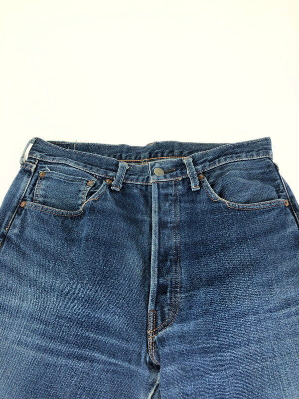 【中古品】【メンズ】 LEVI'S VINTAGE CLOTHING リーバイスビンテージクロージング  STRAIGHT DENIM PANTS LVC 55501 日本製 ストレートデニム 501XX 1955年 復刻 ストレート デニムパンツ ボトムス 156-240523-yk-11-tag サイズ：W34 カラー：インディゴ 万代Net店