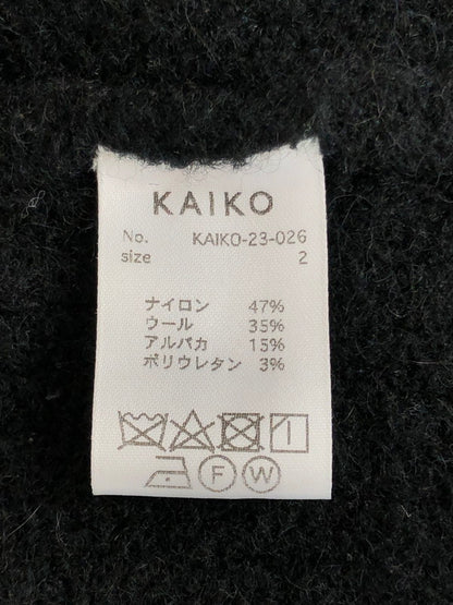 【中古品】【メンズ】  KAIKO カイコー SHAGGY ZIP CARDIGAN KAIKO-23-026 シャギー ジップカーディガン トップス 140-240518-kk-16-tag サイズ：2 カラー：ブラック 万代Net店