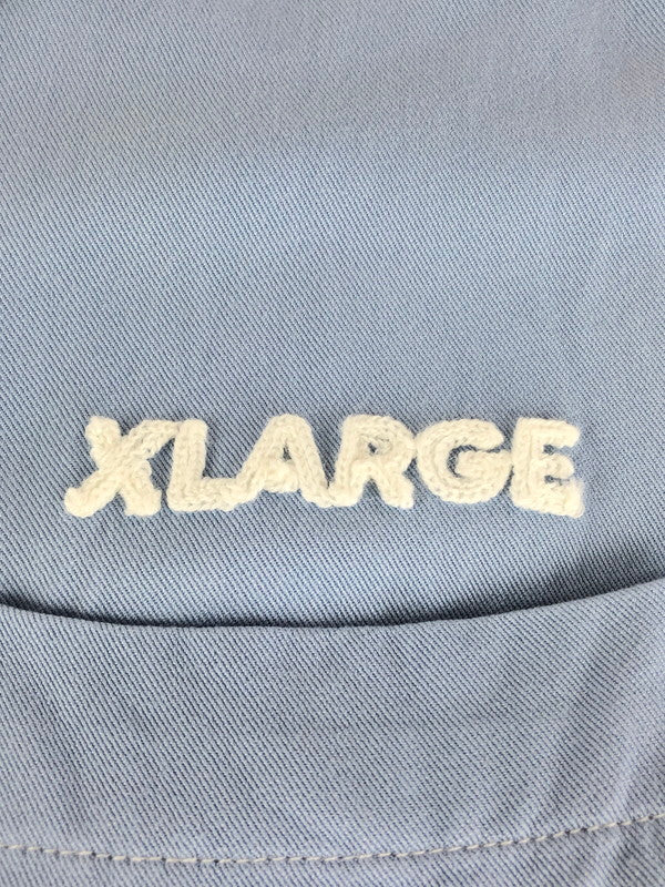 【中古品】【メンズ】 XLARGE エクストララージ  24SS OG S/S WORK SHIRT 101242014003 オリジナルグラフィック ショートスリーブ ワークシャツ トップス 半袖 142-240523-yk-3-tag サイズ：M カラー：ライトブルー 万代Net店