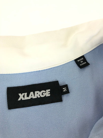 【中古品】【メンズ】 XLARGE エクストララージ  24SS OG S/S WORK SHIRT 101242014003 オリジナルグラフィック ショートスリーブ ワークシャツ トップス 半袖 142-240523-yk-3-tag サイズ：M カラー：ライトブルー 万代Net店