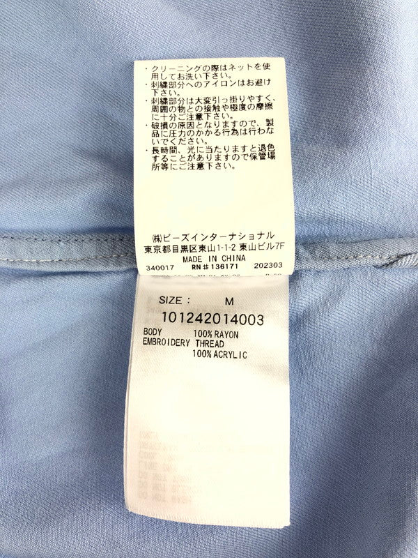 【中古品】【メンズ】 XLARGE エクストララージ  24SS OG S/S WORK SHIRT 101242014003 オリジナルグラフィック ショートスリーブ ワークシャツ トップス 半袖 142-240523-yk-3-tag サイズ：M カラー：ライトブルー 万代Net店