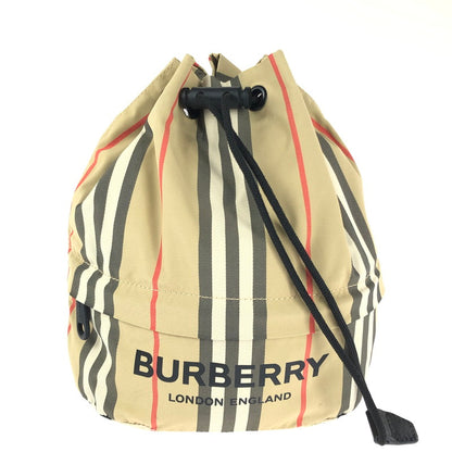 【中古品】【レディース】 BURBERRY バーバリー 8026737 ドローコードポーチ カバン 巾着バッグ 180-240527-mo-2-tag カラー：ベージュ 万代Net店