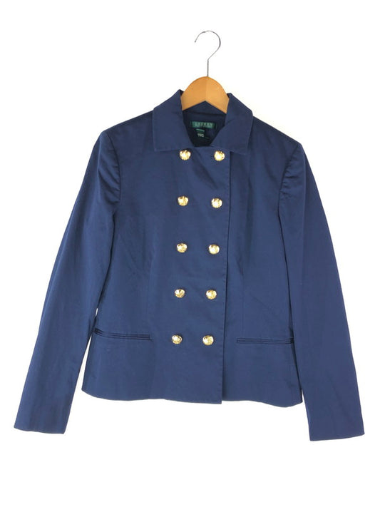 【中古品】【レディース】 RALPH LAUREN ラルフローレン DOUBLE TAILORED JACKET ダブル テーラードジャケット アウター 169-240530-mo-3-tag サイズ：12 カラー：ネイビー 万代Net店