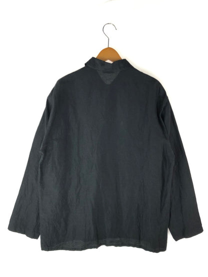 【中古品】【メンズ】  AURALEE オーラリー SILK LINEN DOBBY SHIRTS JACKET A21SS01SD シルク リネンドビー シャツジャケット ライトアウター 141-240528-mo-5-tag サイズ：4 カラー：ブラック 万代Net店