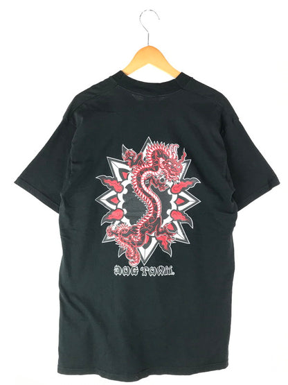 【中古品】【メンズ】  DOG TOWN ドッグタウン 00's DRAGON PRINT T-SHIRT USA製 00年代 ドラゴン プリントTシャツ 半袖 トップス 142-240604-mo-3-tag サイズ：F カラー：ブラック 万代Net店