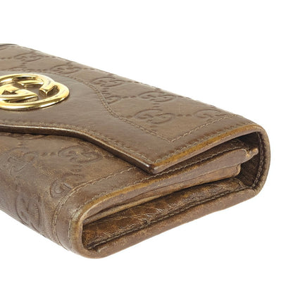 【中古品】【レディース】 GUCCI グッチ 282434 インターロッキングG 二つ折り長財布 181-240531-mo-6-tag カラー：ブラウン 万代Net店