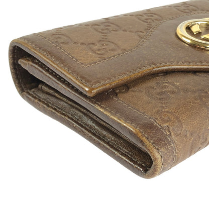 【中古品】【レディース】 GUCCI グッチ 282434 インターロッキングG 二つ折り長財布 181-240531-mo-6-tag カラー：ブラウン 万代Net店