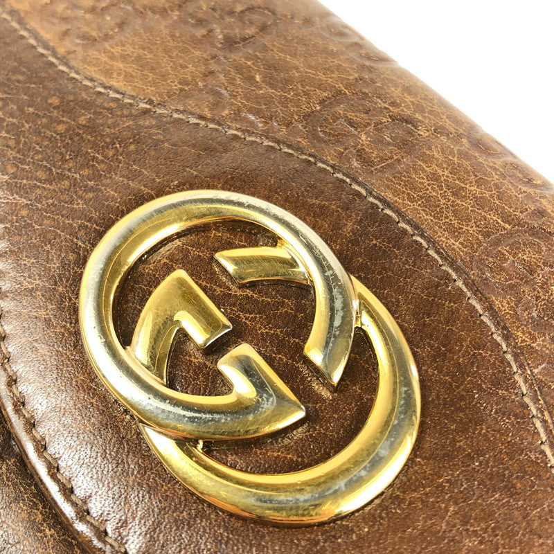 【中古品】【レディース】 GUCCI グッチ 282434 インターロッキングG 二つ折り長財布 181-240531-mo-6-tag カラー：ブラウン 万代Net店