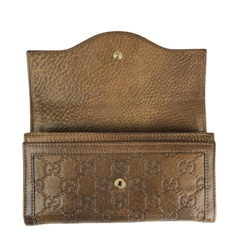 【中古品】【レディース】 GUCCI グッチ 282434 インターロッキングG 二つ折り長財布 181-240531-mo-6-tag カラー：ブラウン 万代Net店