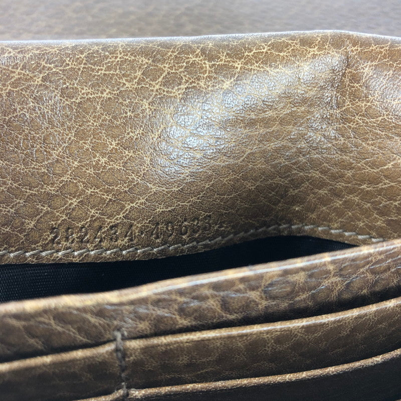 【中古品】【レディース】 GUCCI グッチ 282434 インターロッキングG 二つ折り長財布 181-240531-mo-6-tag カラー：ブラウン 万代Net店