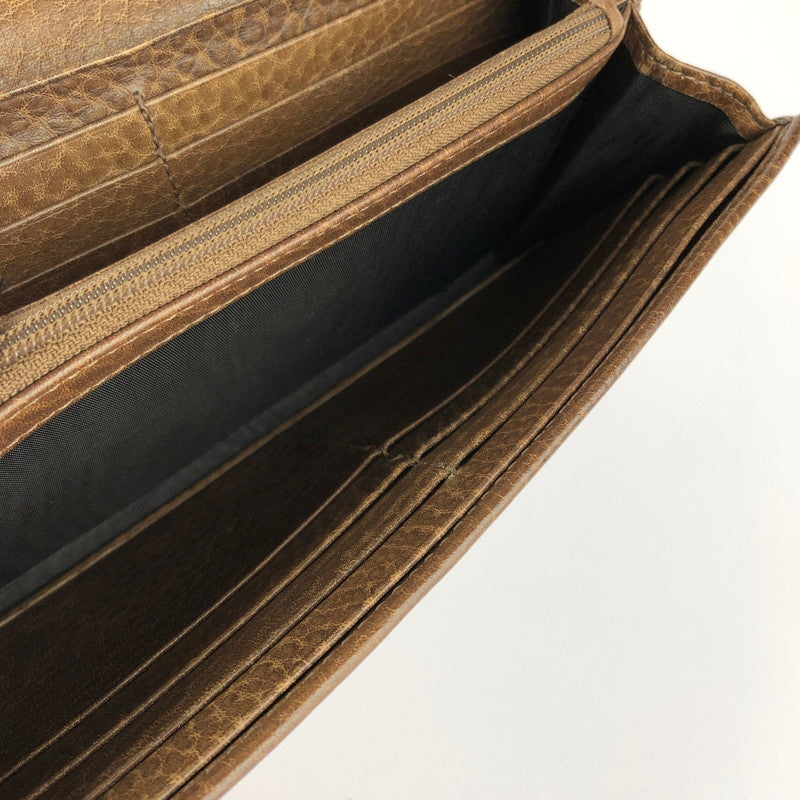 【中古品】【レディース】 GUCCI グッチ 282434 インターロッキングG 二つ折り長財布 181-240531-mo-6-tag カラー：ブラウン 万代Net店