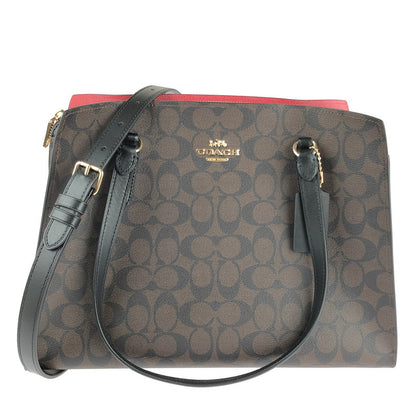 【中古美品】【レディース】 COACH コーチ シグネチャー 2WAY トートバッグ C4075 カバン ショルダーバッグ 180-240613-mo-3-tag カラー：ブラウン 万代Net店