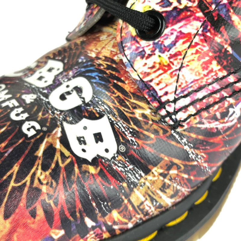 【中古品】【メンズ】 Dr.Martens ドクターマーチン  × CBGB&OMFUG シービージービー 別注 コラボ 8 HOLES LACE-UP BOOTS 1460 CBGB 25918102 8ホール レースアップブーツ 靴 164-240604-mo-1-tag サイズ：UK8 カラー：マルチカラー 万代Net店