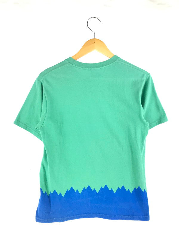 【中古品】【メンズ】 STUSSY ステューシー × ALAKAZAM アラカザム コラボ 別注 LOGO PRINT S/S T-SHIRT ロゴプリント ショートスリーブ Ｔシャツ 半袖 トップス 142-250128-yk-05-tag サイズ：S カラー：グリーン系 万代Net店