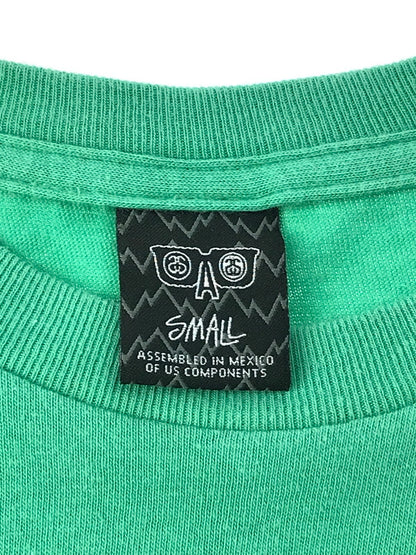 【中古品】【メンズ】 STUSSY ステューシー × ALAKAZAM アラカザム コラボ 別注 LOGO PRINT S/S T-SHIRT ロゴプリント ショートスリーブ Ｔシャツ 半袖 トップス 142-250128-yk-05-tag サイズ：S カラー：グリーン系 万代Net店