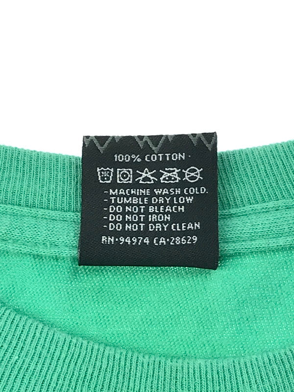 【中古品】【メンズ】 STUSSY ステューシー × ALAKAZAM アラカザム コラボ 別注 LOGO PRINT S/S T-SHIRT ロゴプリント ショートスリーブ Ｔシャツ 半袖 トップス 142-250128-yk-05-tag サイズ：S カラー：グリーン系 万代Net店