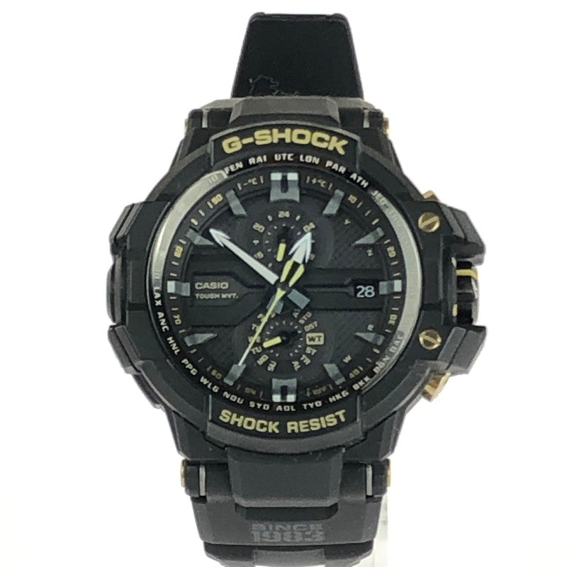 【中古品】【メンズ】 G-SHOCK ジーショック THIRTY STARS 30th ANNIVERSARY MODEL GW-A1030A-1AJR サーティースターズ 30周年記念モデル タフソーラー 腕時計 196-240531-mo-8-tag カラー：ブラック 万代Net店