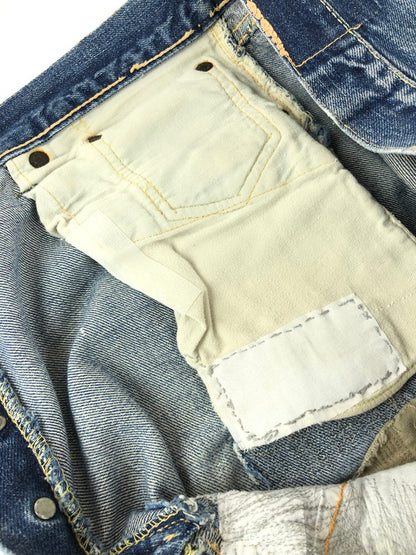 【現状渡し品】【メンズ】 Levi's リーバイス 50~60s 501XX BUTTON FLY DENIM PANTS VINTAGE 50~60年代 ボタンフライ デニムパンツ ヴィンテージ ボトムス ギャラ入り紙パッチ 157-240604-mo-2-tag カラー：インディゴ 万代Net店