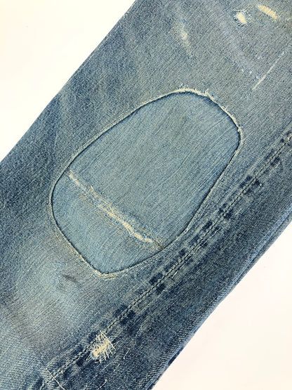 【現状渡し品】【メンズ】 Levi's リーバイス 50~60s 501XX BUTTON FLY DENIM PANTS VINTAGE 50~60年代 ボタンフライ デニムパンツ ヴィンテージ ボトムス ギャラ入り紙パッチ 157-240604-mo-2-tag カラー：インディゴ 万代Net店