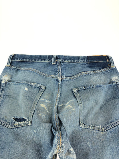 【現状渡し品】【メンズ】 Levi's リーバイス 50~60s 501XX BUTTON FLY DENIM PANTS VINTAGE 50~60年代 ボタンフライ デニムパンツ ヴィンテージ ボトムス ギャラ入り紙パッチ 157-240604-mo-2-tag カラー：インディゴ 万代Net店