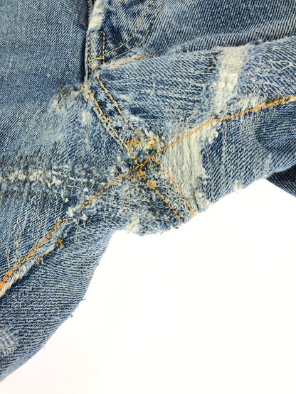 【現状渡し品】【メンズ】 Levi's リーバイス 50~60s 501XX BUTTON FLY DENIM PANTS VINTAGE 50~60年代 ボタンフライ デニムパンツ ヴィンテージ ボトムス ギャラ入り紙パッチ 157-240604-mo-2-tag カラー：インディゴ 万代Net店